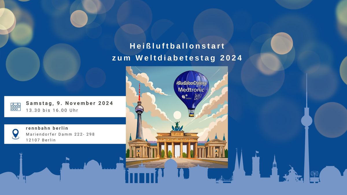 Hei\u00dfluftballon-Event am 9.11. als Countdown zum Weltdiabetestag