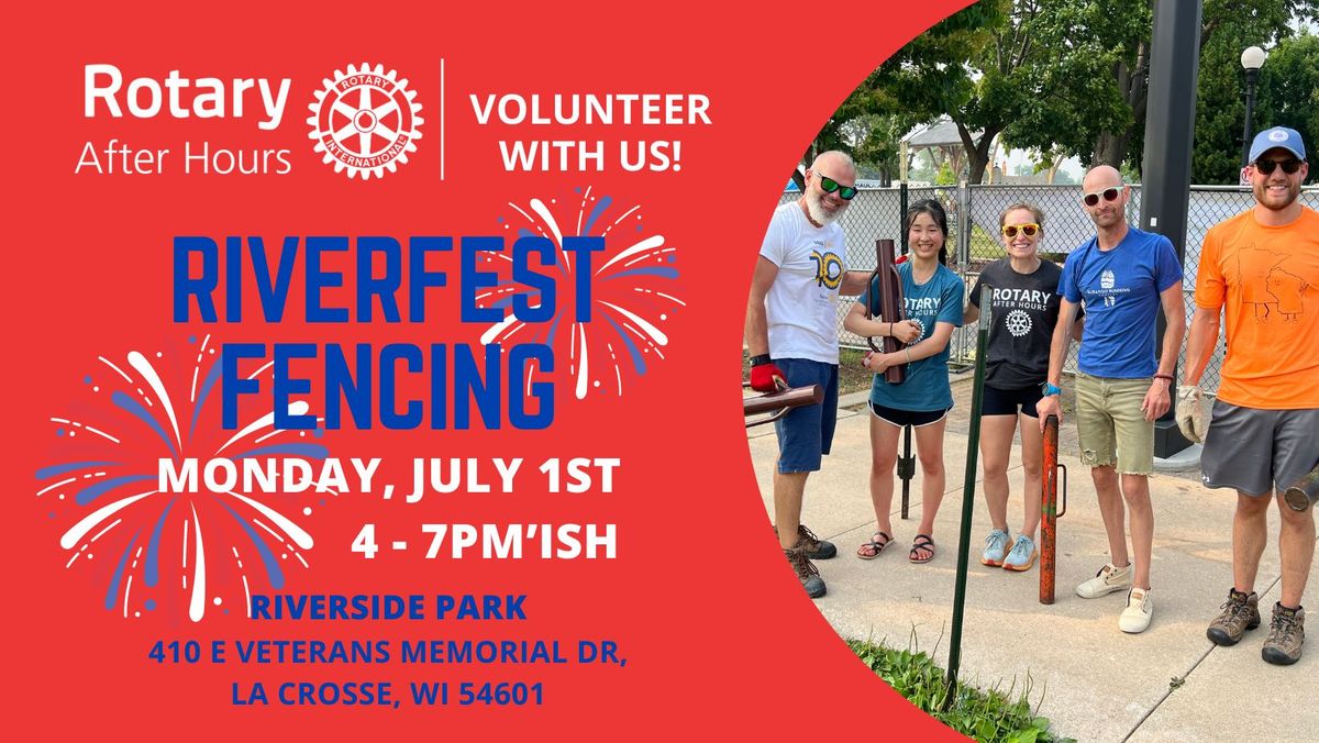 Volunteer with Us: Riverfest Fencing