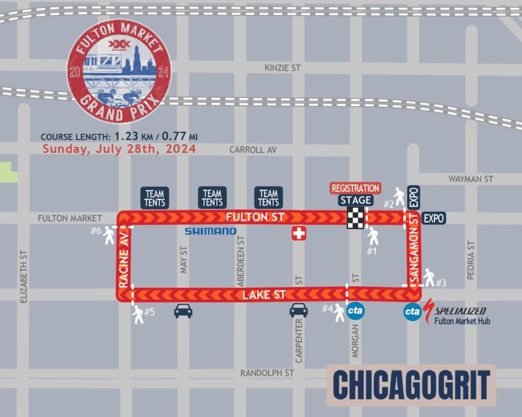 Chicago Grit + Community Bike Ride & Volunteering @ Fulton Market Grand Prix!