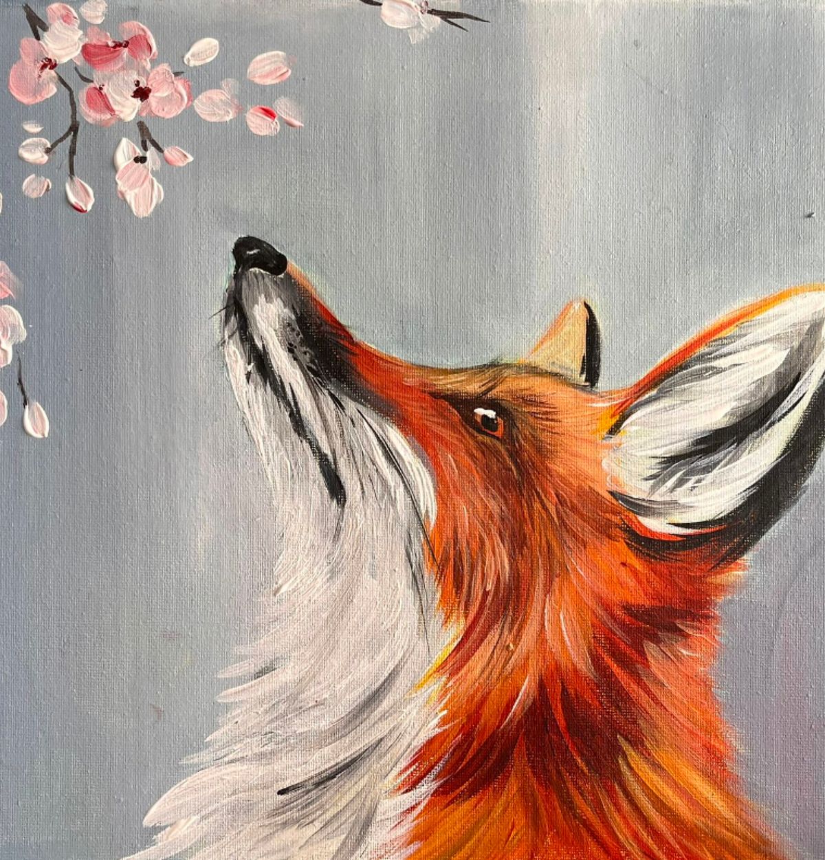 Join Brush Party to paint the super foxy 'Wild and Bloom' at The Wine Vaults, Banbury