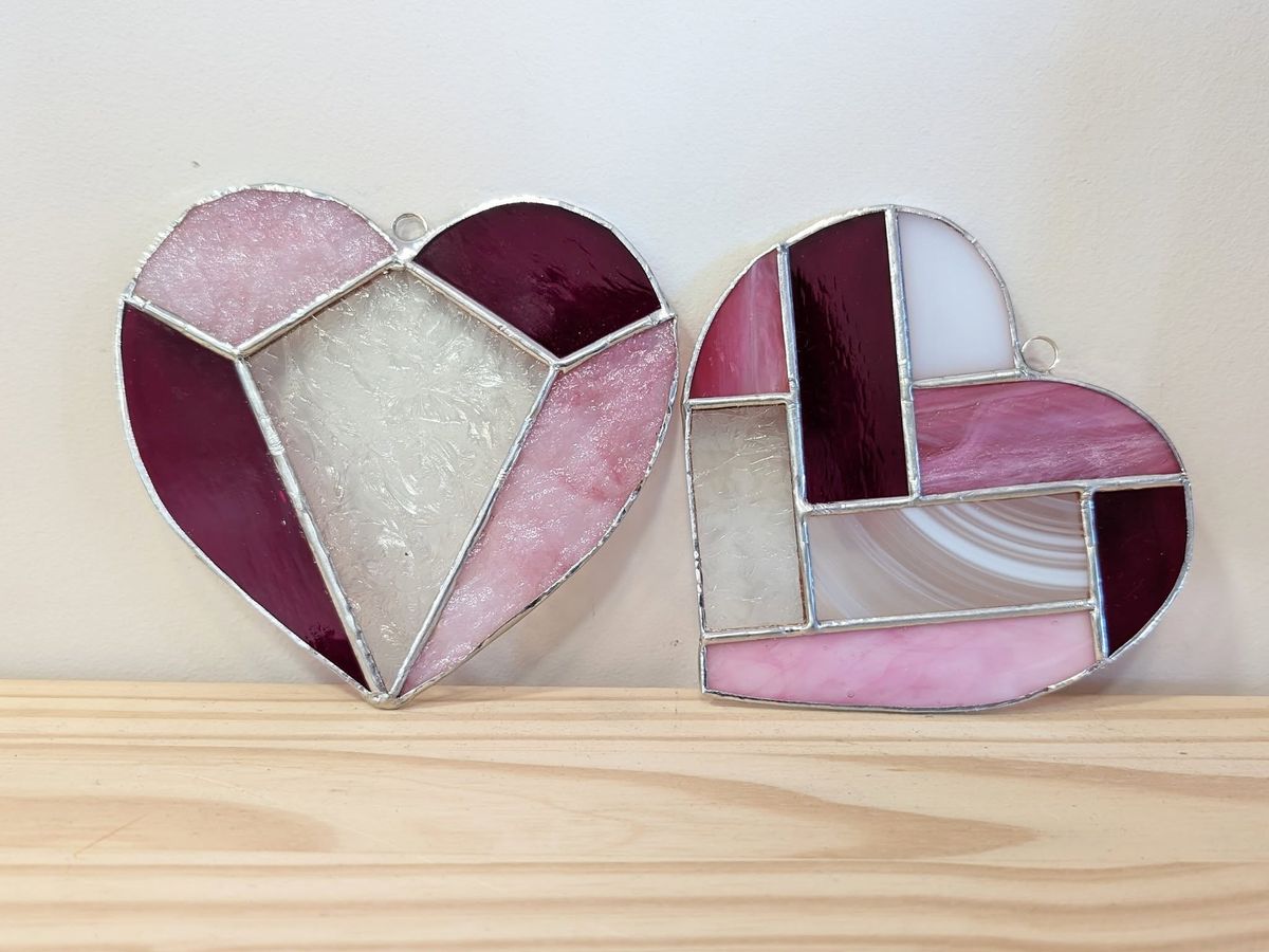 Stained Glass Heart Suncatcher