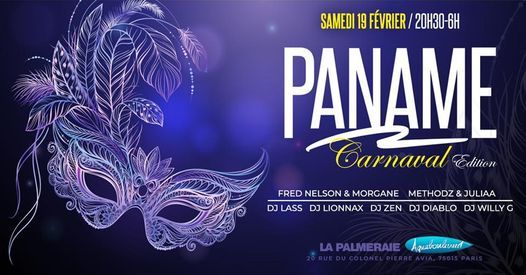 PANAME - Edition Carnaval - 19 f\u00e9vrier 2022 - Dress Code : MASQUE