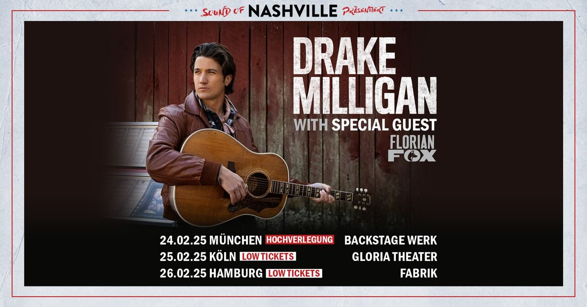 Sound of Nashville pr\u00e4sentiert: Drake Milligan I M\u00fcnchen