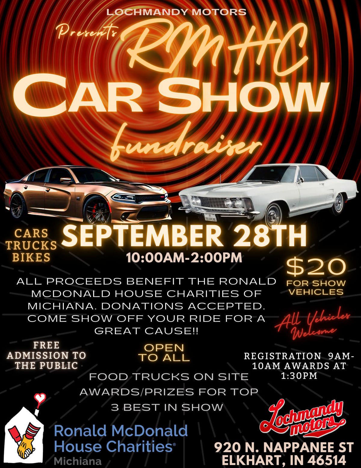 Lochmandy Motors Presents RMHC Car Show Fundraiser 