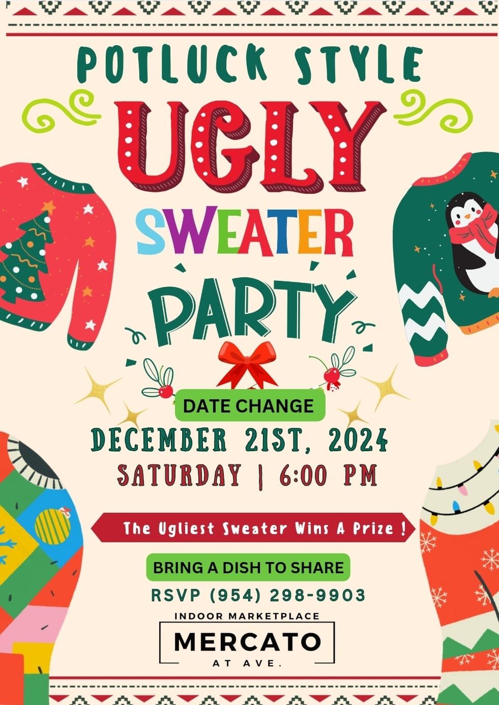 Christmas Ugly Sweater Party WOW  Style