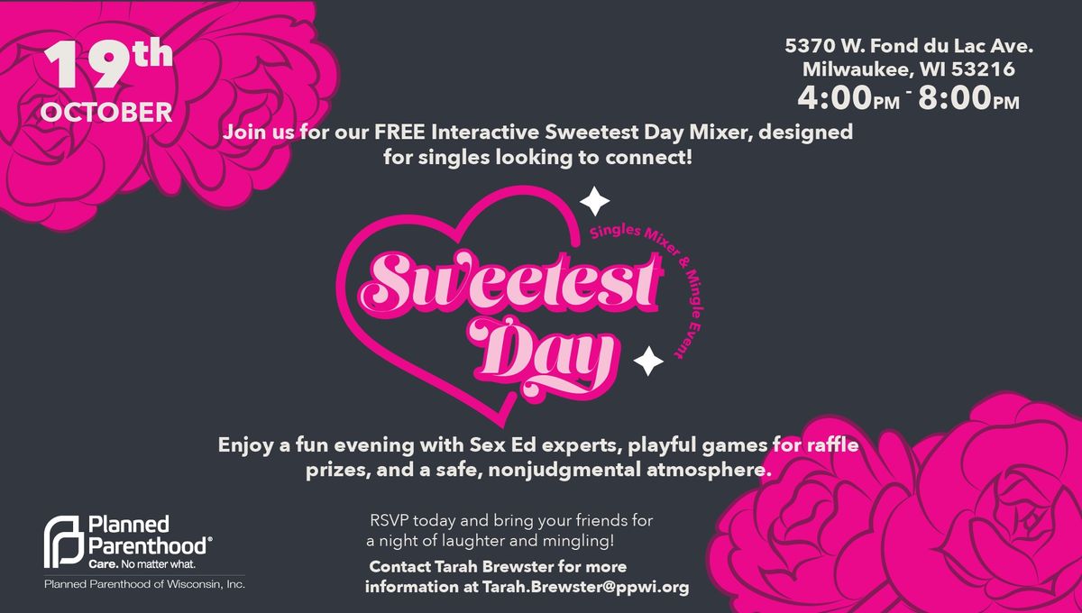 Sweetest Day Singles Mixer & Mingle Event! \ud83d\udc95 