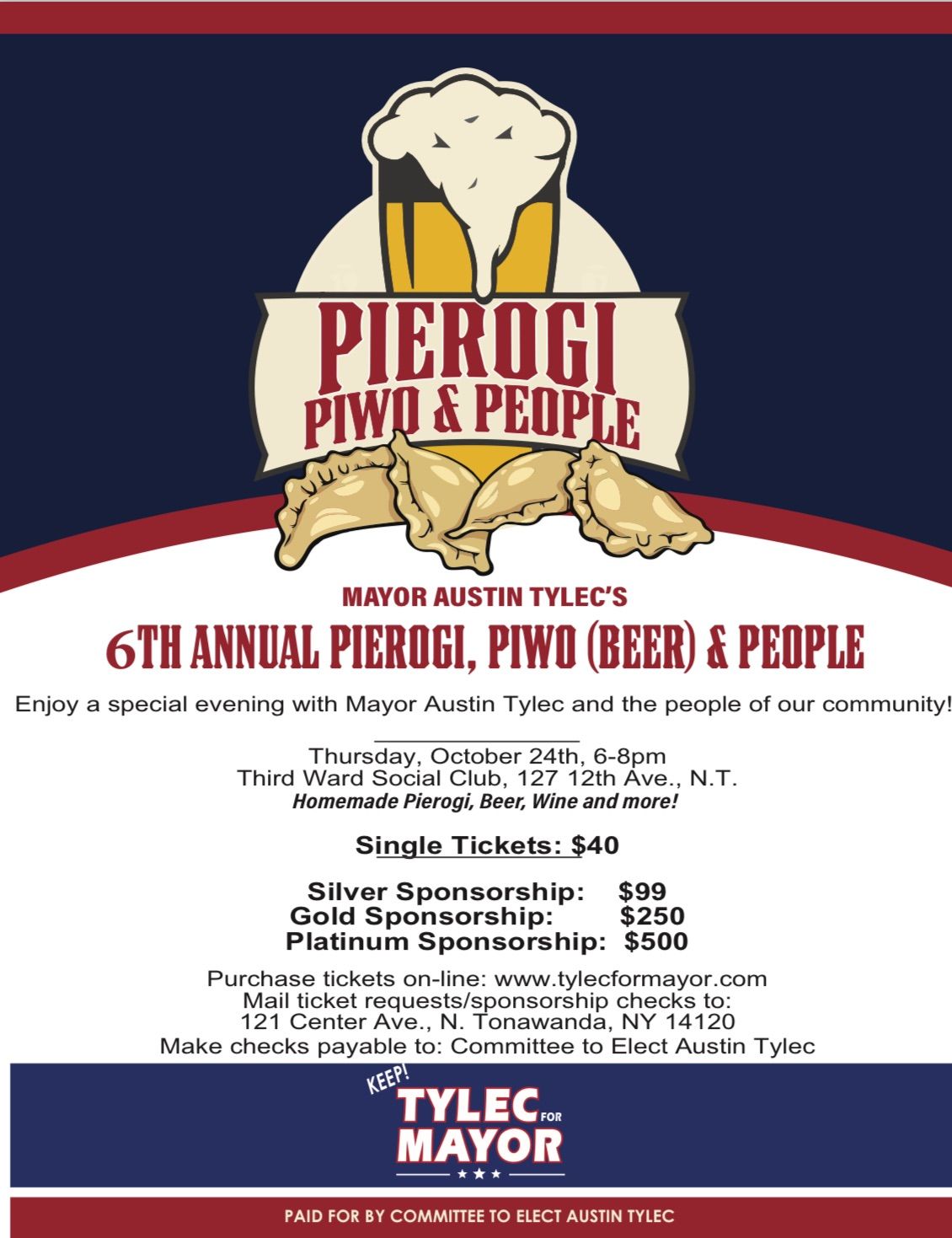 6th Annual Pierogi, Piwo, & People Fundraiser