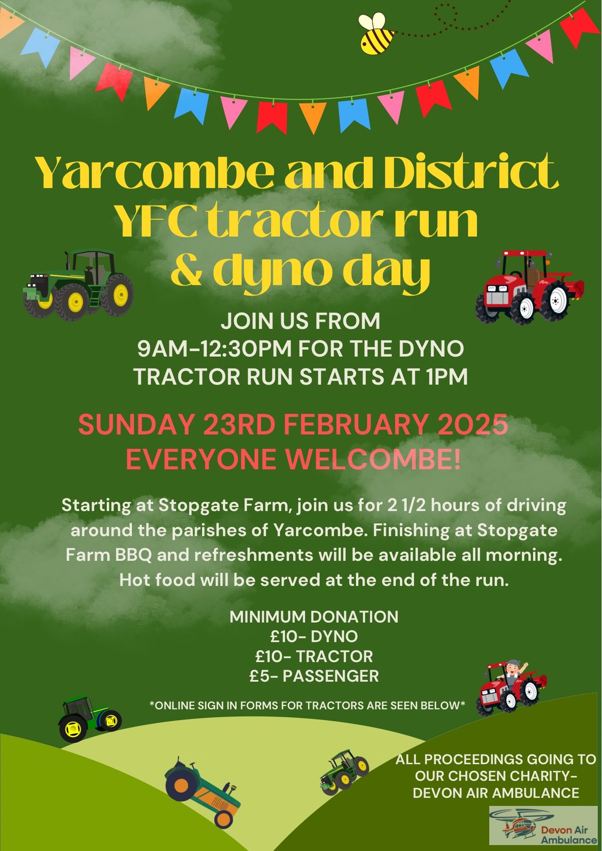 Yarcombe and District YFC tractor run and dyno day 