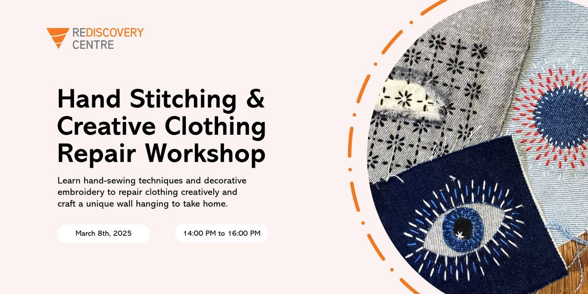 Hand Stitching & Creative Clothing Repair Workshop