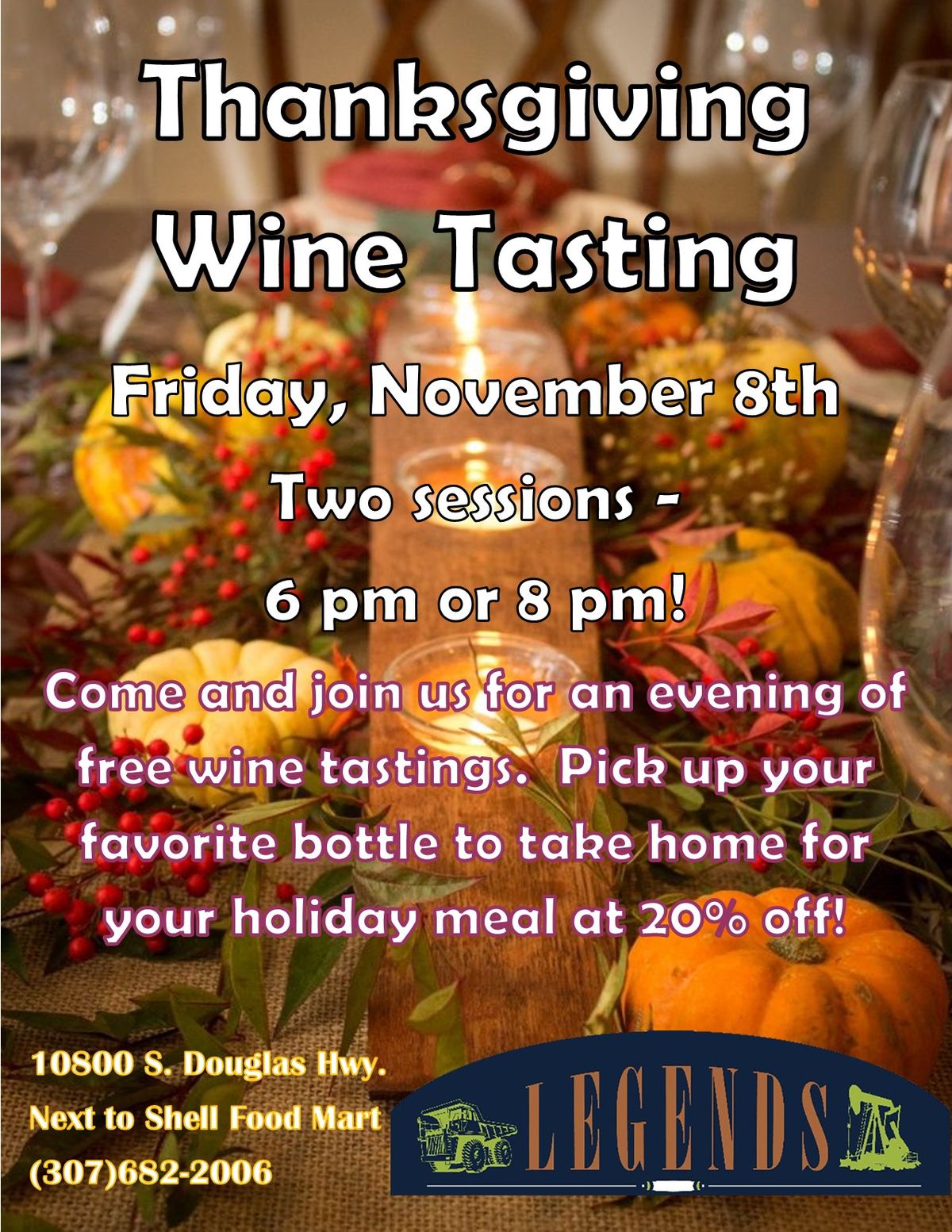 Thanksgiving Wine Tasting