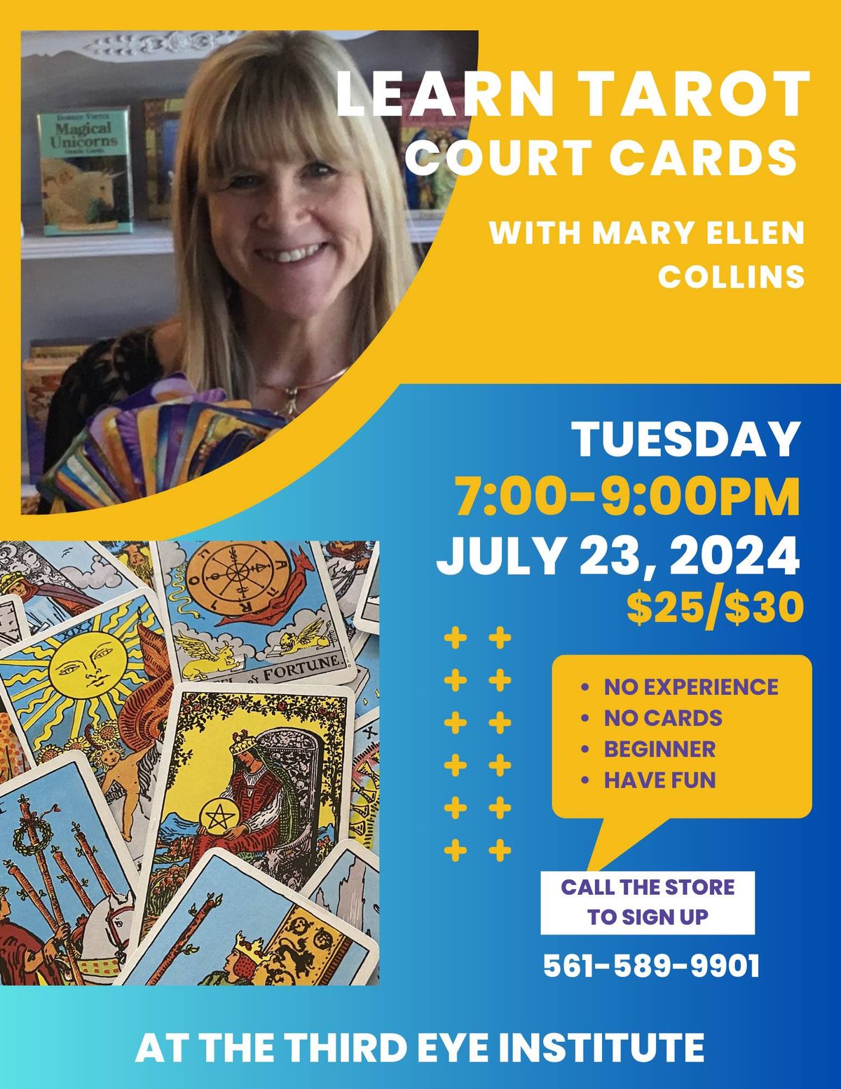 Learn Tarot: Who\u2019s Who In The Tarot Court Class w\/ Mary Ellen Collins