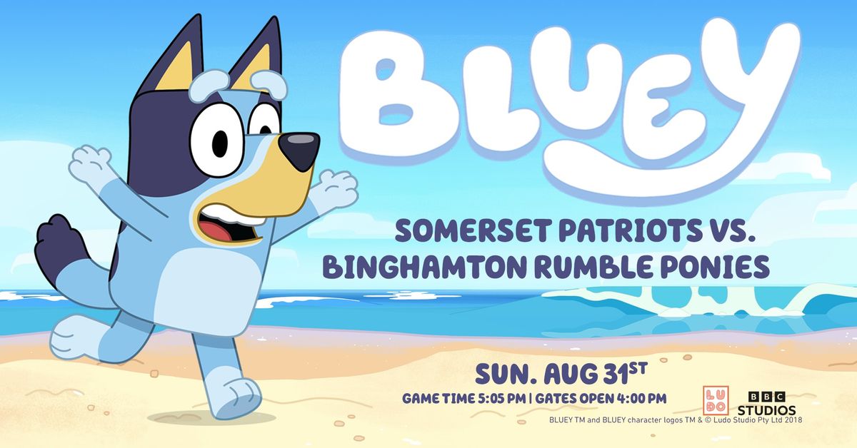 Bluey Appearance: August 31st at Mirabito Stadium 