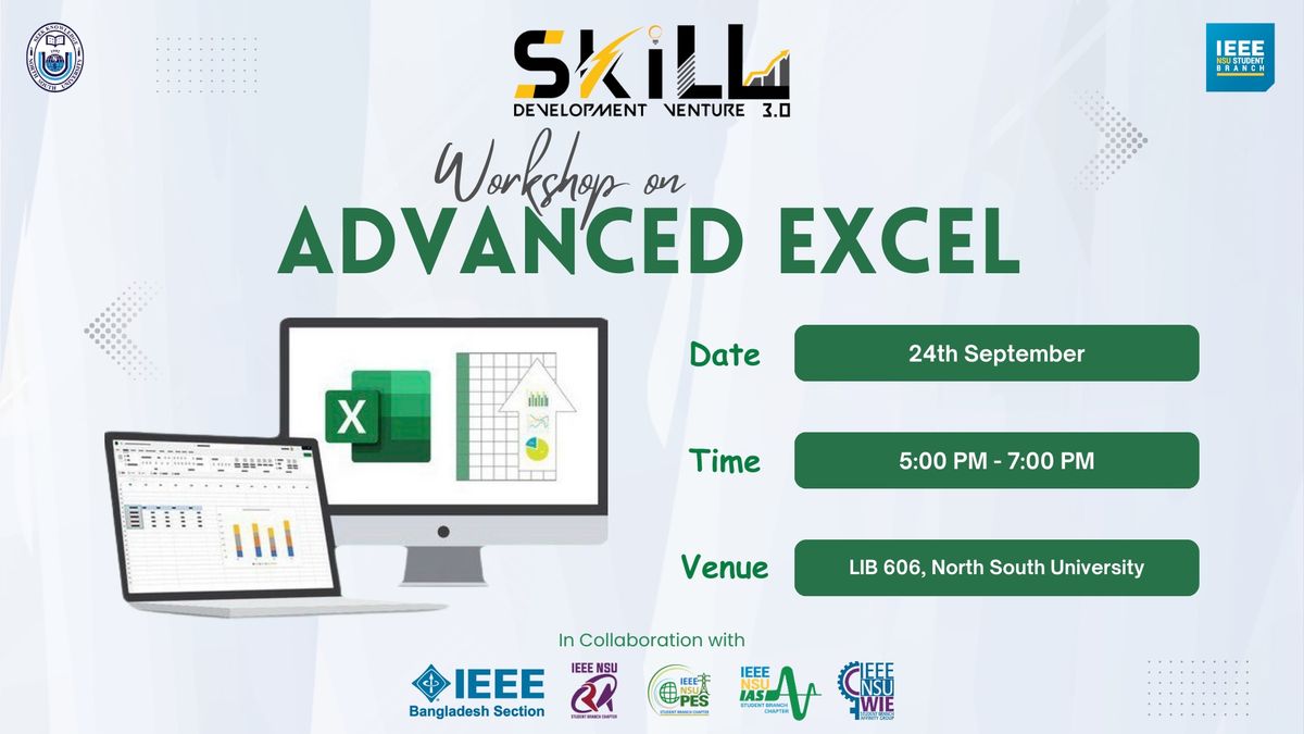 WORKSHOP on ADVANCED EXCEL 