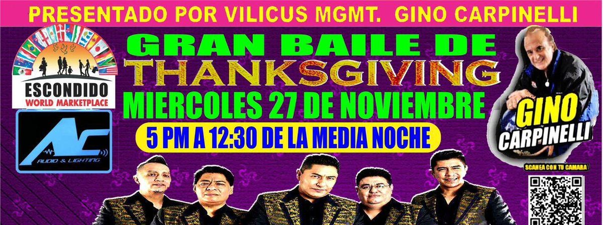 GRAN BAILE DE THANKSGIVING