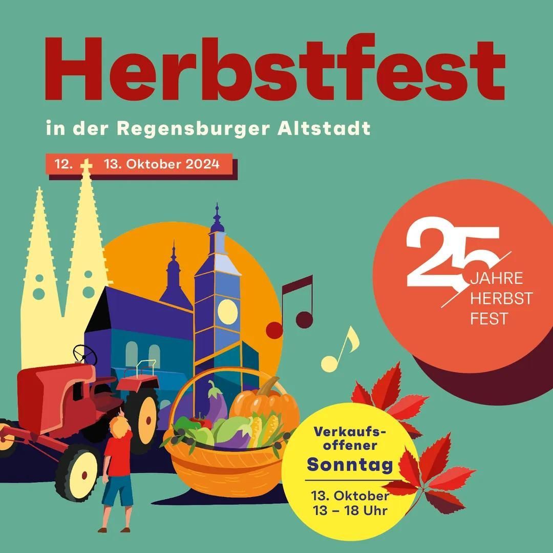 Herbstmarkt - Herbstfest - verkaufsoffener Sonntag in Regensburger Altstadt