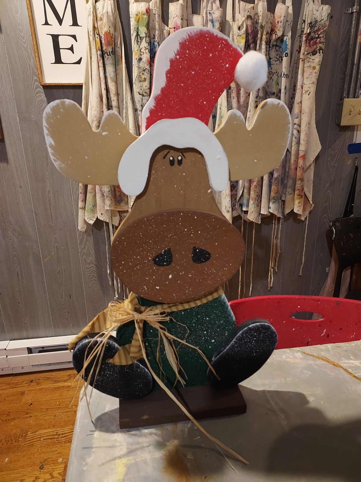 Christmas Moose  Paint Class or DIY