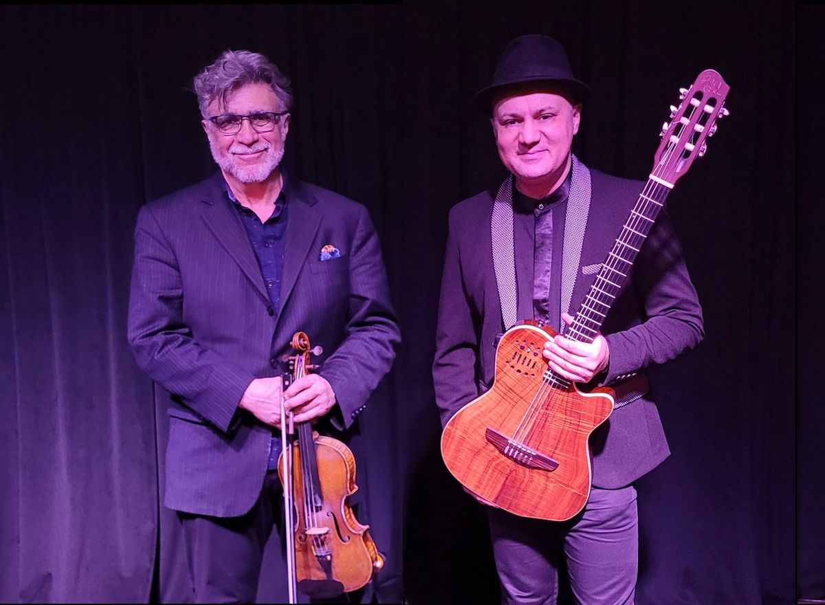 Steve Gibons & Gabriel Datcu at Seman Violins