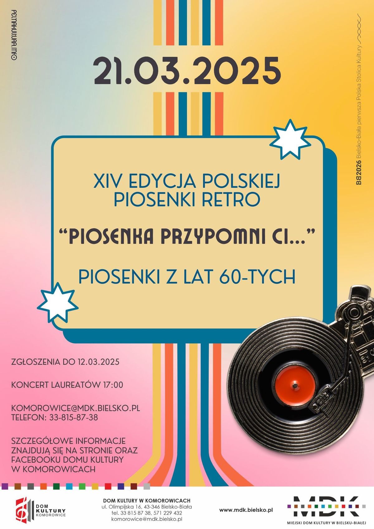 XIV Przegl\u0105d Polskiej Piosenki RETRO \u201eLata 60-te\u201d