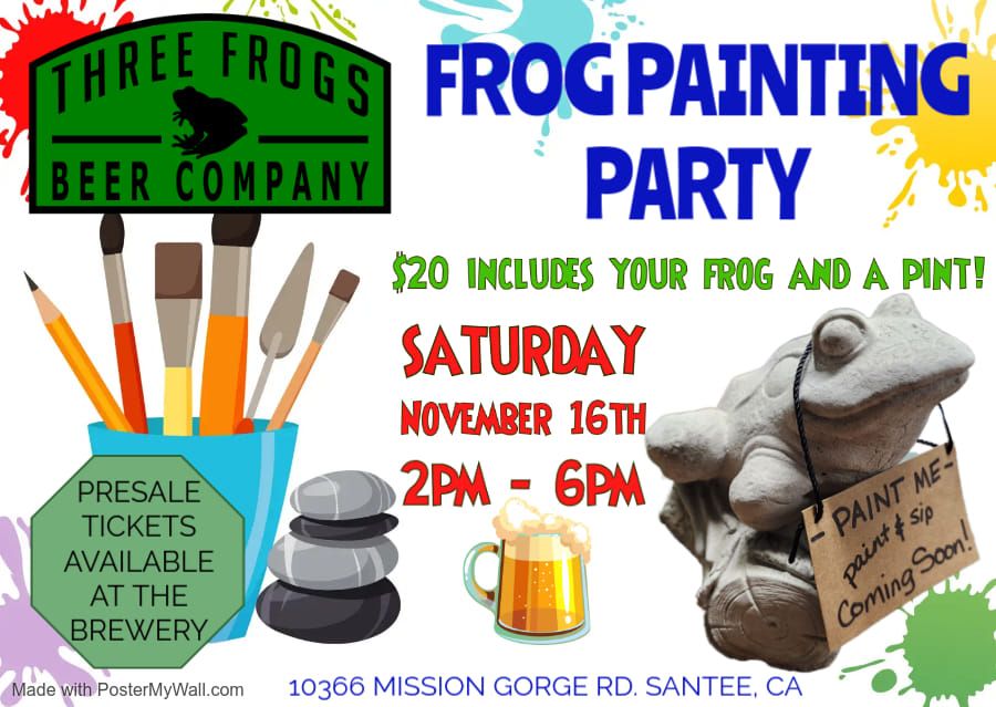 FROG PAINTING PARTY