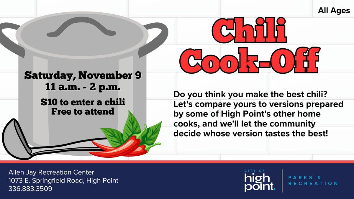 Chili Cook-Off at Allen Jay Recreation Center