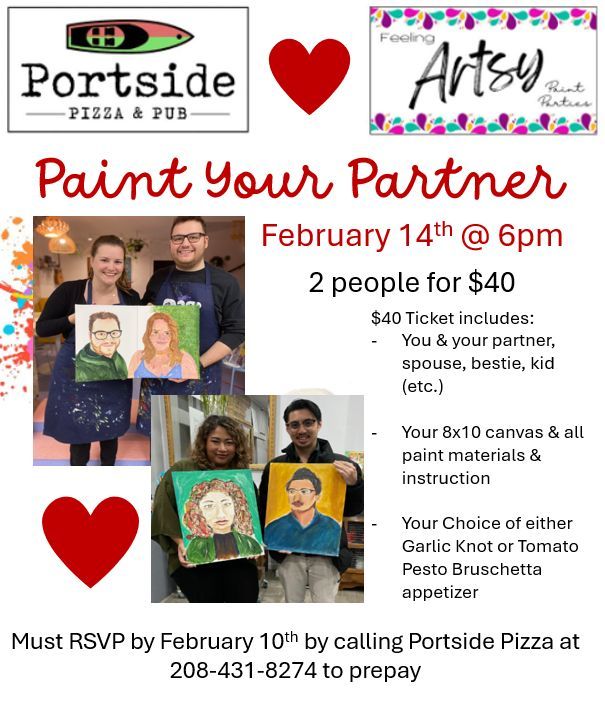 Valentines Day Paint Your Partner