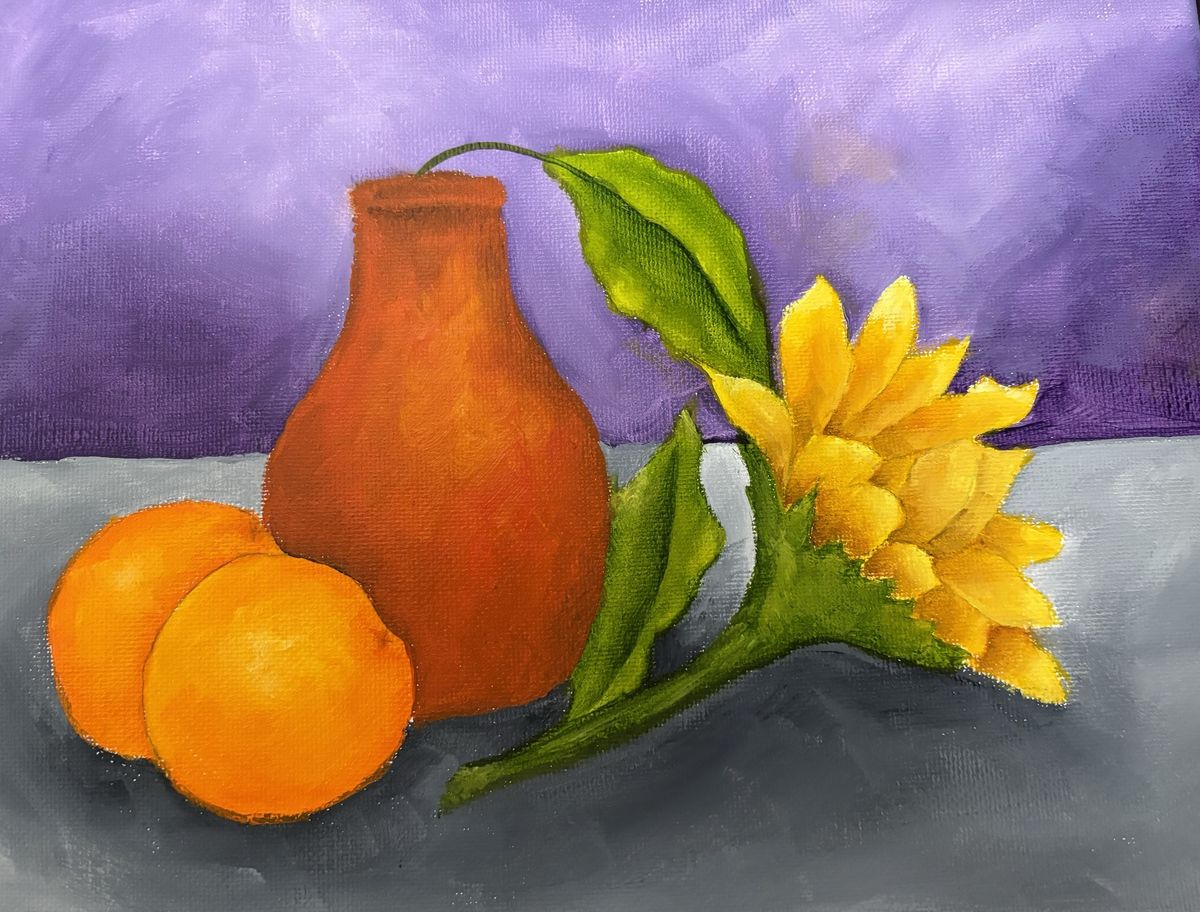 Beginner Oil Still Life with Water-Soluble Oil Paints