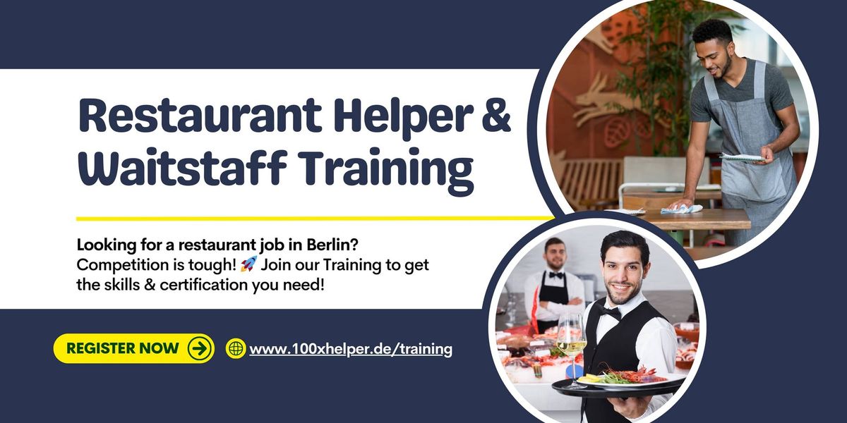 Restaurant Helper and Waitstaff Training