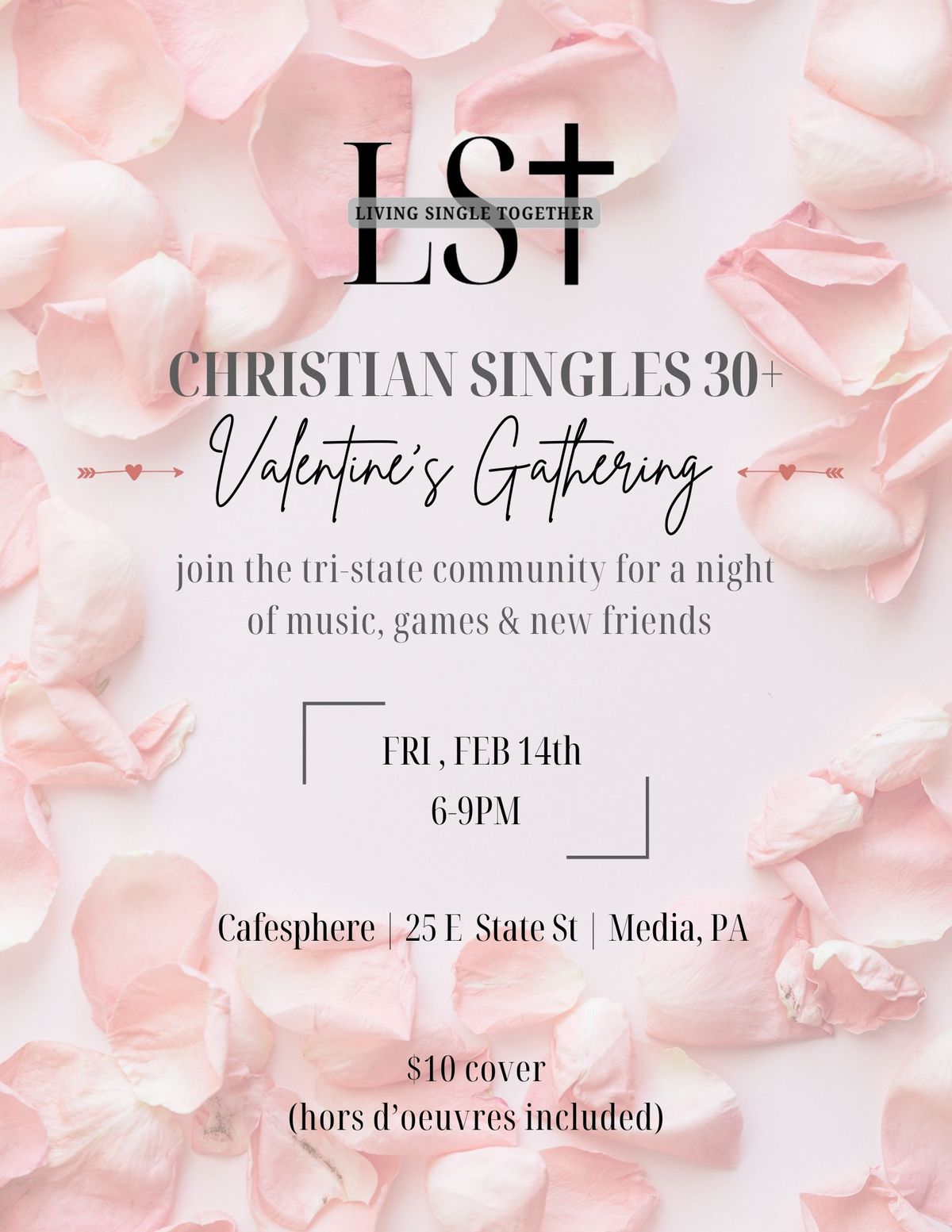 Christian Singles 30+ Valentine's Gathering @ Cafesphere