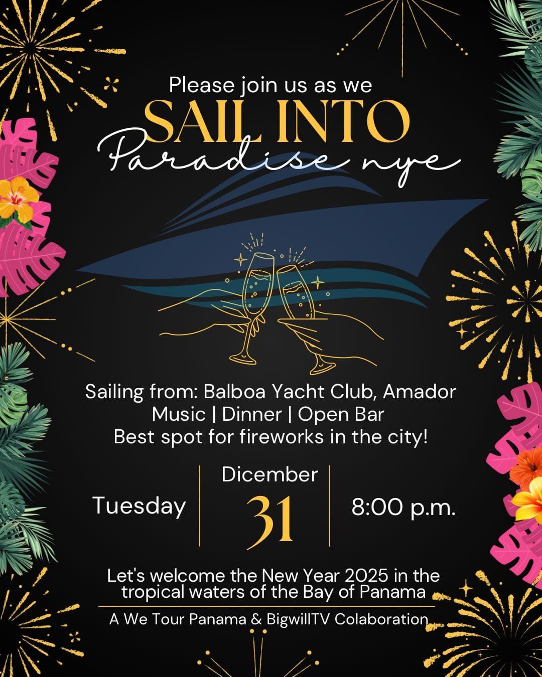 Sail Into Paradise NYE Party Cruise