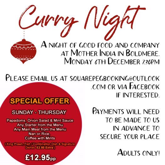 Parents Curry Night