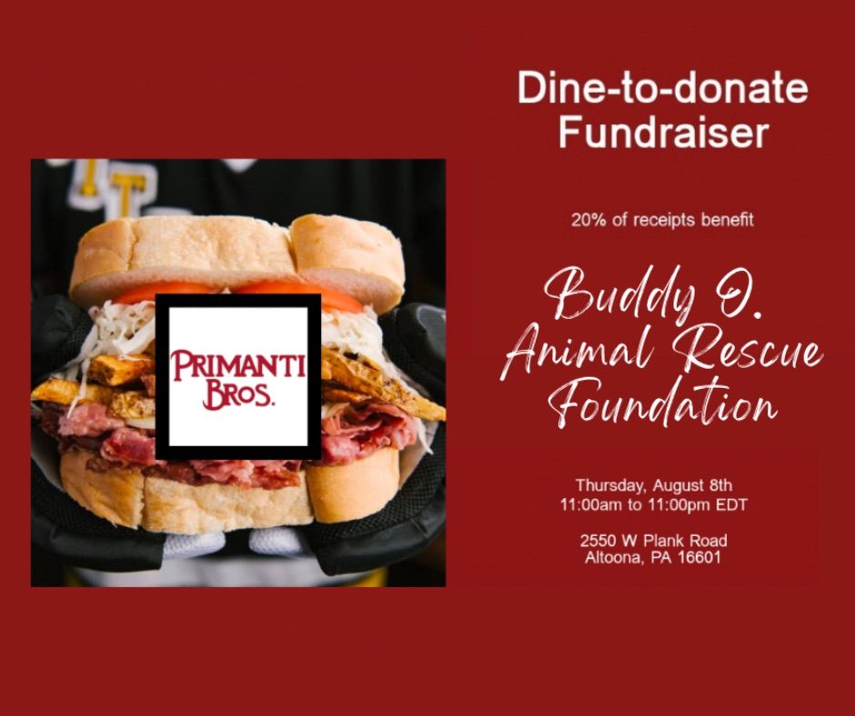 Primanti Bros Dine to Donate with Buddy O Rescue