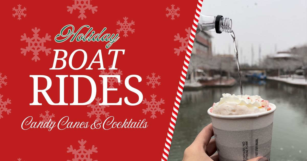 Riverwalk Holiday Boat Rides: Candy Canes & Cocktails