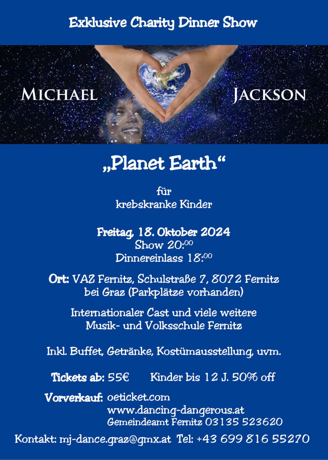 Michael Jackson Planet Earth, Charity, Dinner, Show