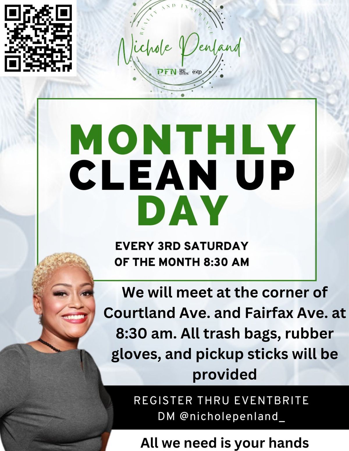 Melrose27x Monthly Cleanup Day hosted by Nichole Penland