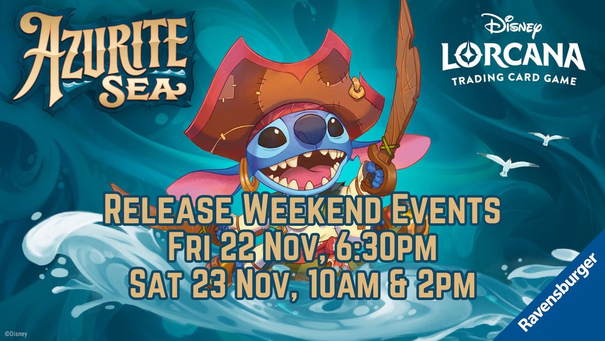 Disney Lorcana: Azurite Sea Release Weekend!