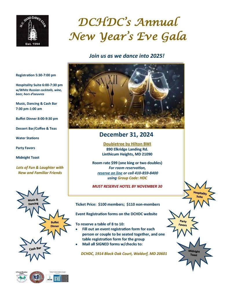 The DCHDC Annual New Year's Eve Gala