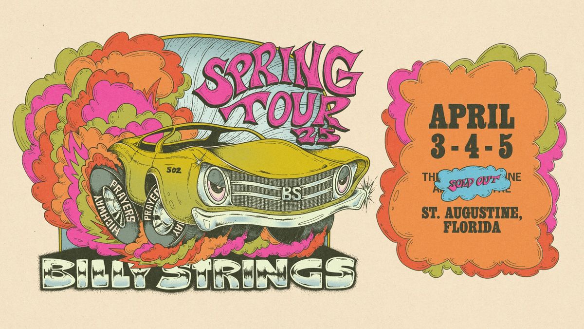 Billy Strings - St. Augustine, FL - 3 Nights!