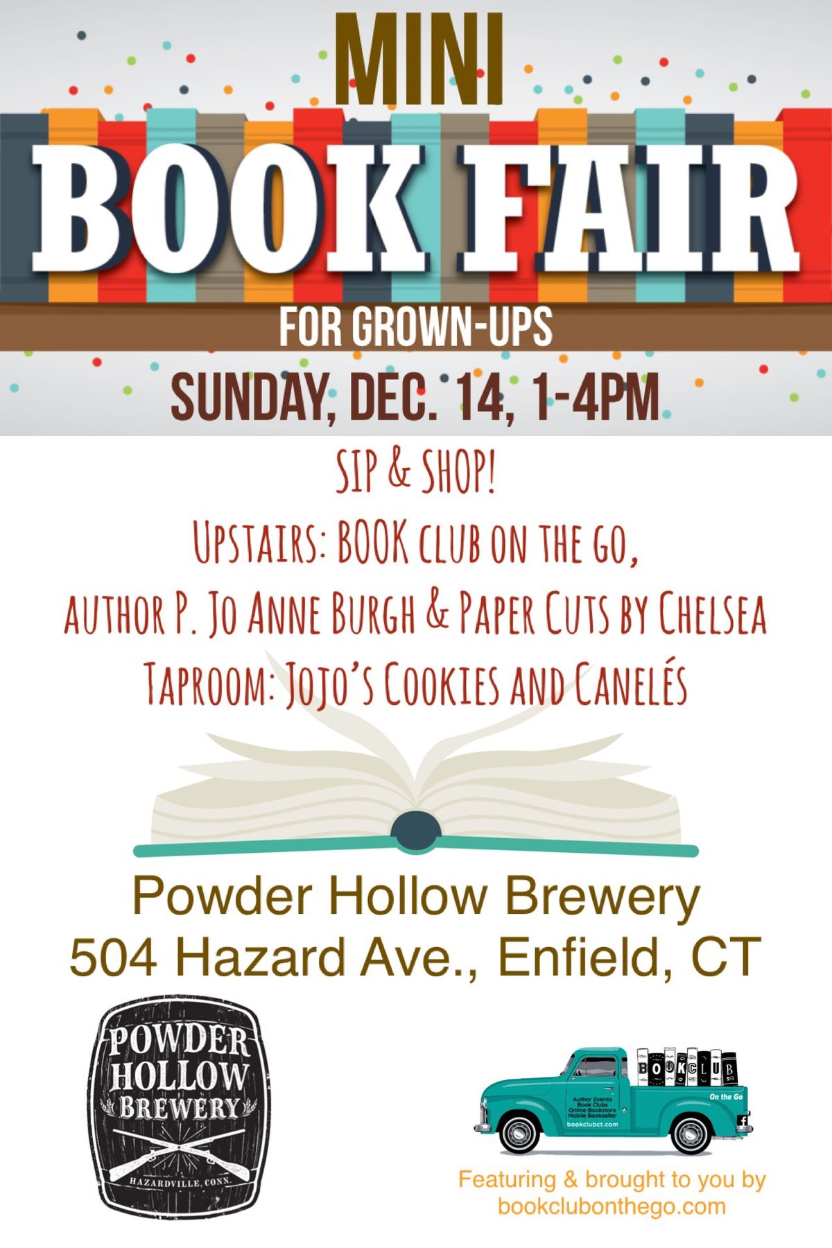 Mini Book Fair for Grown-ups at Powder Hollow Brewery