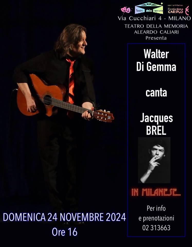 WALTER DI GEMMA canta JACQUES BREL... in milanese