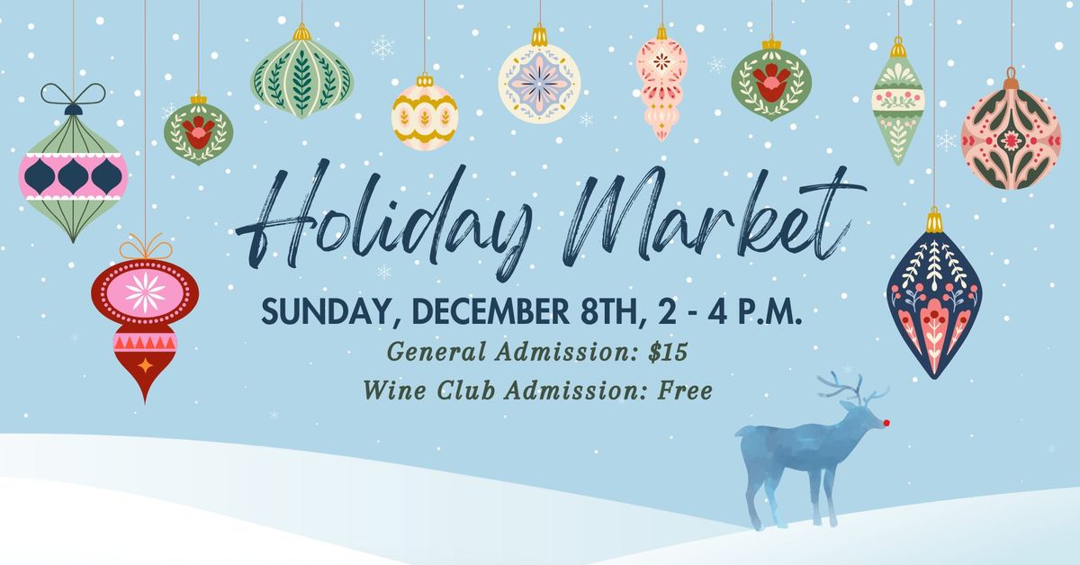 Holiday Market - a sip and shop experience!