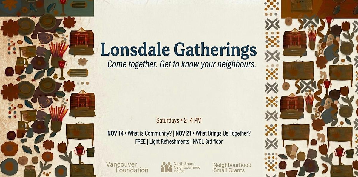 Simple Program Event Lonsdale Gatherings, North Vancouver City Library - 3rd Floor program ...