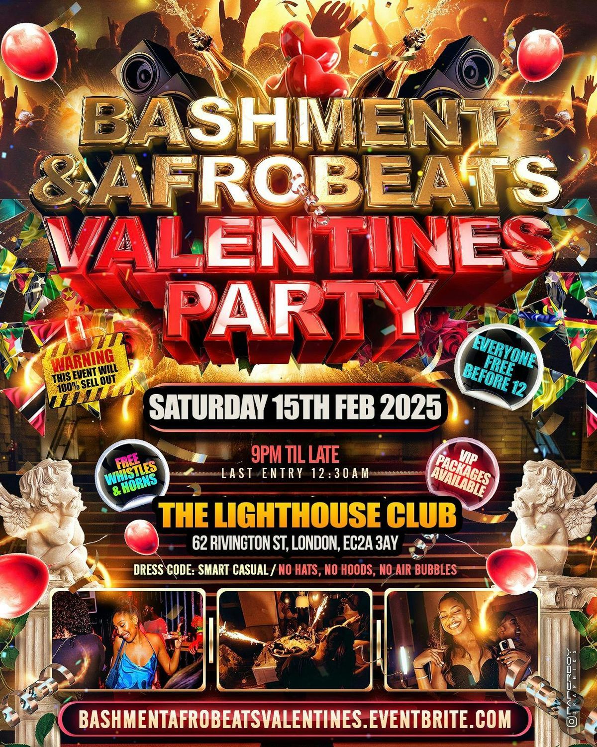 Bashment &amp; Afrobeats Valentines Party - Everyone Free Before 12AM