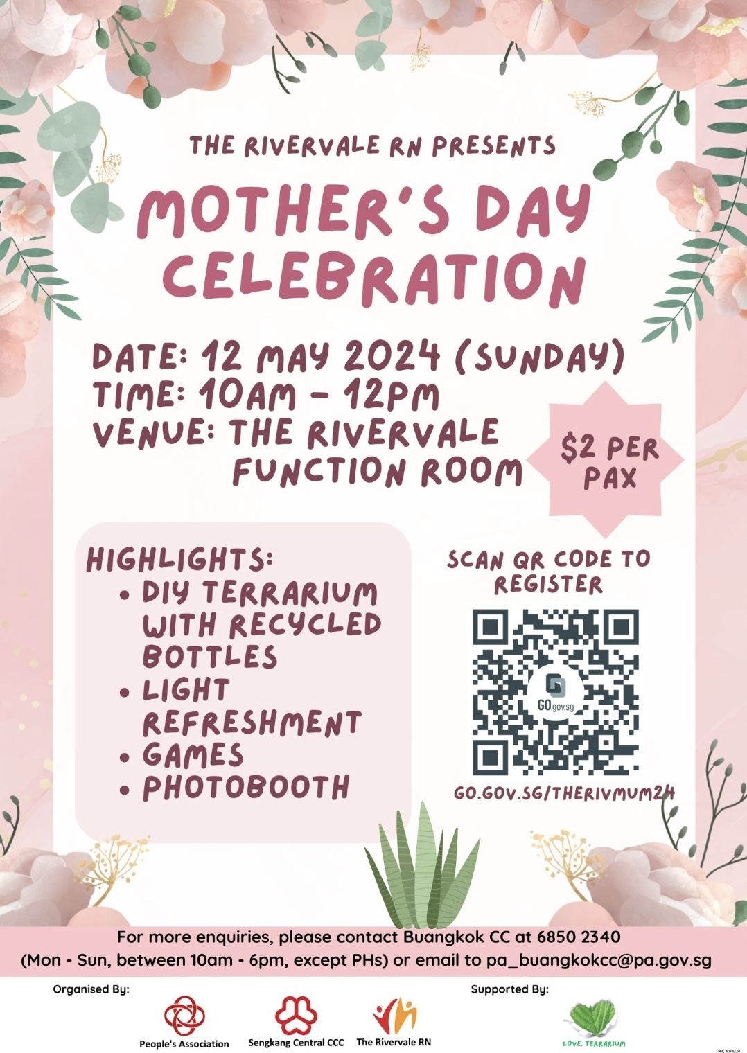 Mother's Day Celebration at The Rivervale Clubhouse