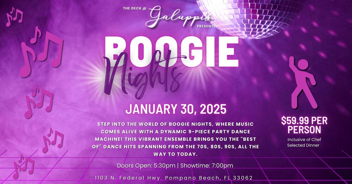 Boogie Nights @ Galuppi's Thurs. January 30