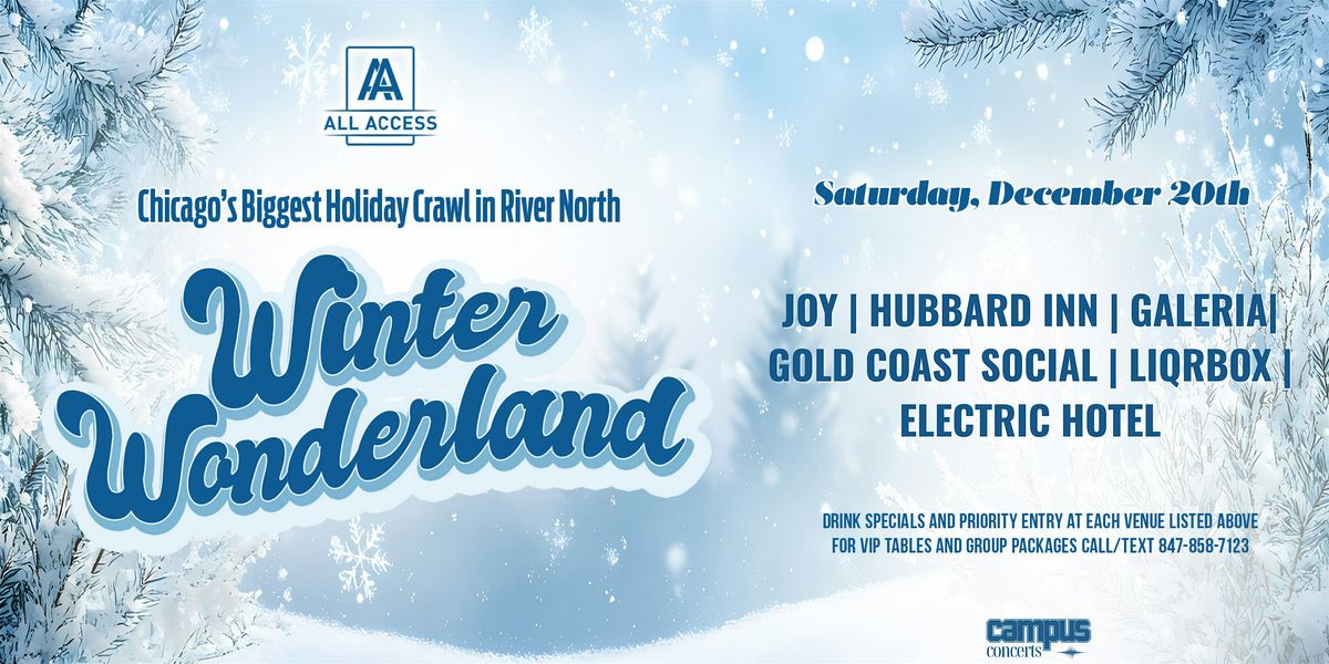 Winter Wonderland Christmas River North Bar Crawl