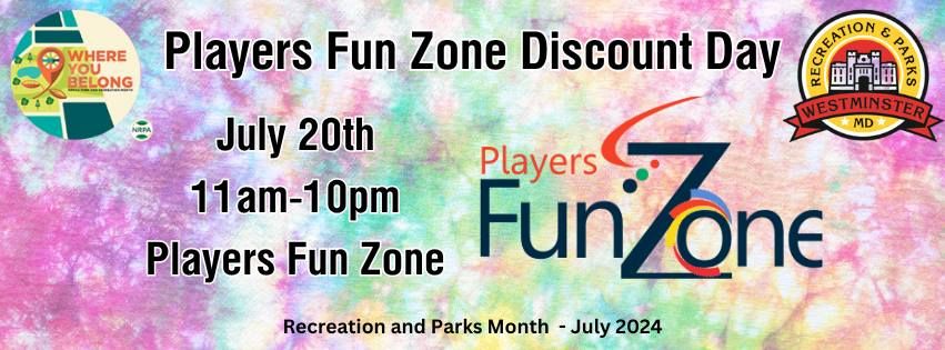 Players Fun Zone Discount Day