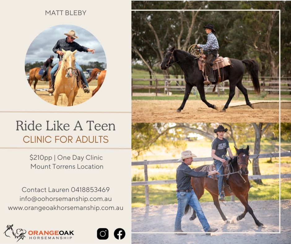 Ride Like A Teen Adult Clinic