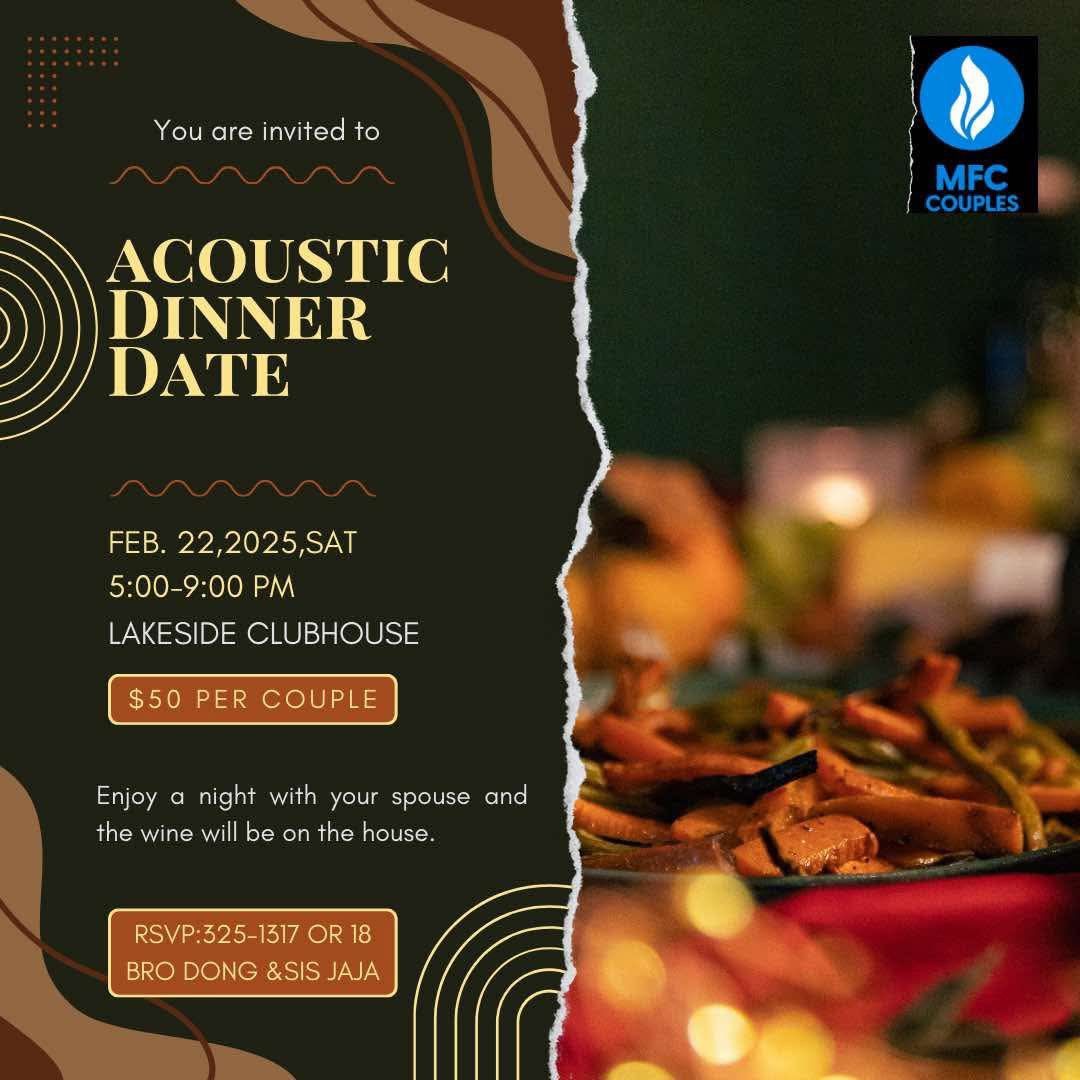 MFC Couples: Accoustic Dinner Night