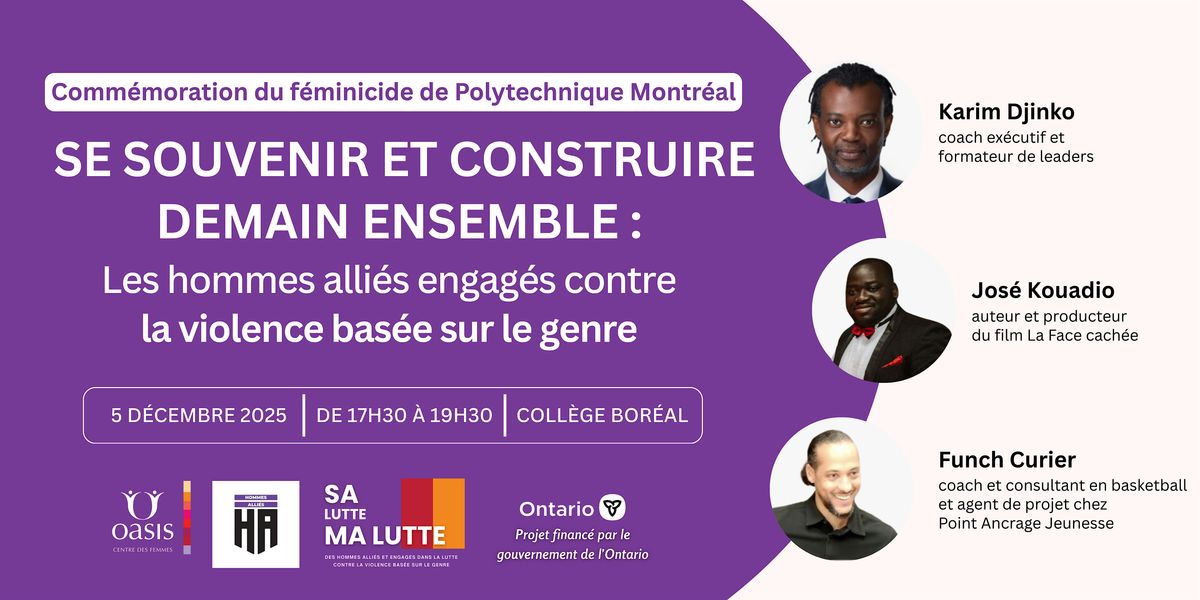 F\u00e9minicide de Polytechnique : se souvenir et construire demain ensemble