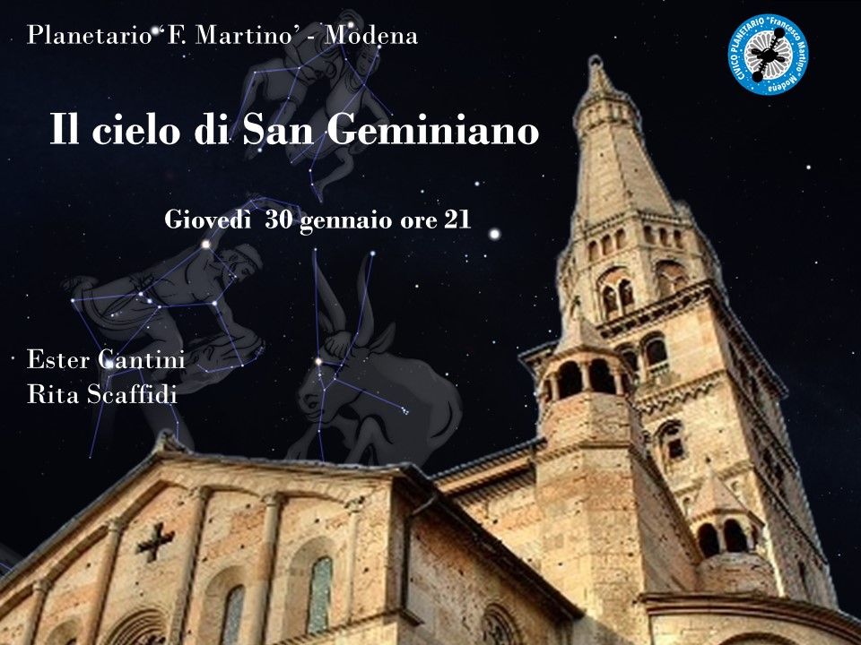 IL CIELO DI SAN GEMINIANO - serata osservativa al Planetario